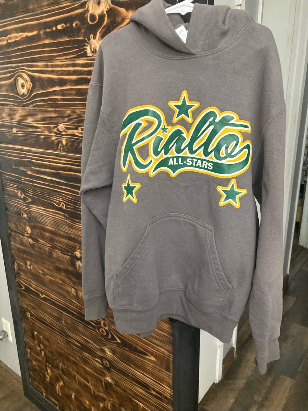 Youth Hoodie Girl , Size Youth  Large Rialto All-Stars Gray Hooded Sweatshirt